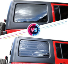 For 2011-2018 Jeep Wrangler JKU Rear Window Sticker Decal , American Flag RT-TCZ