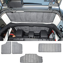 For 2012-2018 Jeep Wrangler JK & Unlimited 4-Door Hardtop Headliner Roof Heat Insulation Kit (Grey) RT-TCZ