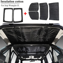 For 2018+ Jeep Wrangler JL 6pcs Hard Top Headliner Roof Freedom Panel Heat Insulation Cotton RT-TCZ