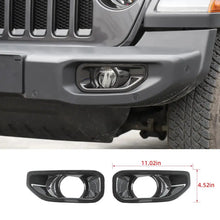 For 2018+ Jeep Wrangler JL/Gladiator JT Sport Front Fog Lamp Light Trim Bezels Carbon Fiber RT-TCZ