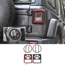 For 2018+ Jeep Wrangler JL JLU  4 x Headlight & Rear Taillights Lamp Guard Trim Black RT-TCZ