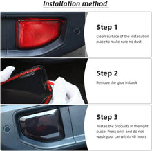 For 2018+ Jeep Wrangler JL JLU Rear Fog Light Tail Light Lamp Cover Trim, Smoked Black, 2PCs RT-TCZ