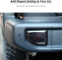 For 2018+ Jeep Wrangler JL JLU Rear Fog Light Tail Light Lamp Cover Trim, Smoked Black, 2PCs RT-TCZ