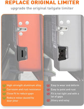 For 2018+ Jeep Wrangler JL JLU Tailgate Limiter Rear Trunk Door Latch, Tailgate Replacement  Aluminum Alloy RT-TCZ