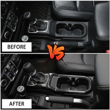 For 2018+ Jeep Wrangler JL JLU& Gladiator JT Gear Shift Cup Holder Panel Trim Cover Decoration Frame RT-TCZ