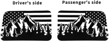 For 2018+ Jeep Wrangler JLU 4 Door Rear Window Stickers American Flag Decals RT-TCZ
