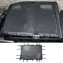 For 2018+ Jeep Wrangler JLU 4 Doors Leather Soft Top Sunshade Mesh Full Length Mesh Sun Shade UV Blocker RT-TCZ