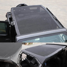 For 2018+ Jeep Wrangler JLU 4 Doors Leather Soft Top Sunshade Mesh Full Length Mesh Sun Shade UV Blocker RT-TCZ
