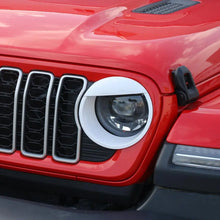 For 2024+ Jeep Wrangler JL/Gladiator JT Front Side Headlight Lamp Moldings Angry Eyes BezelsTrim RT-TCZ