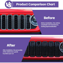 For 2024+ Jeep Wrangler JL/Gladiator JT Upgrade Front Honeycomb Mesh Grille with Camera Inserts Trim RT-TCZ