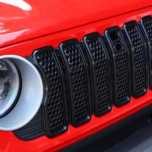 For 2024+ Jeep Wrangler JL/Gladiator JT Upgrade Front Honeycomb Mesh Grille with Camera Inserts Trim RT-TCZ