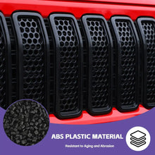 For 2024+ Jeep Wrangler JL/ Gladiator JT Upgrade Front Honeycomb Mesh Grille+Front Headlight Bezels Trim RT-TCZ