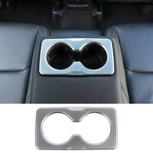 For Jeep Cherokee 2014+/Commander 2018+ Rear Cup Holder Cover Trim Panel Frame Silver RT-TCZ