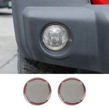 For Jeep Wrangler JK 2007-18 /Compass 08-10 /Patriot 11-16 Front Fog Lamp Light Cover Trim Blackened RT-TCZ