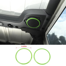For Jeep Wrangler JK 2007-2014 Car Roof Sound Speaker Trim Ring Cover Bezel RT-TCZ