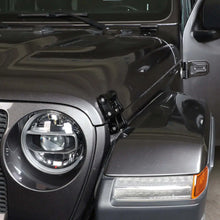 For Jeep Wrangler JK JL Gladiator JT Chain Hood Latch Catch Kit Black RT-TCZ