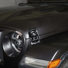 For Jeep Wrangler JK JL Gladiator JT Chain Hood Latch Catch Kit Black RT-TCZ