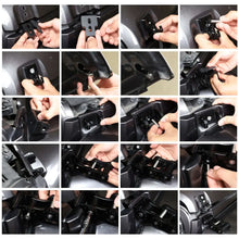 For Jeep Wrangler JK JL Gladiator JT Chain Hood Latch Catch Kit Black RT-TCZ