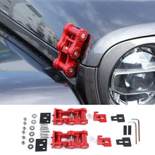 For Jeep Wrangler JK JL & Gladiator JT Hood Latches Aluminum Hood Catch Set RT-TCZ