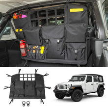 For Jeep Wrangler JKU JLU 4Door Trunk Multi-Pockets Storage Bag Organizers Cargo Bag Back Seat Bag with Tool Kits RT-TCZ