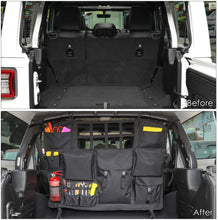 For Jeep Wrangler JKU JLU 4Door Trunk Multi-Pockets Storage Bag Organizers Cargo Bag Back Seat Bag with Tool Kits RT-TCZ