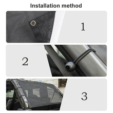 For Jeep Wrangler JL JK TJ 4Doors Rear Trunk Sunshade Mesh Cover Bikini anti-UV RT-TCZ