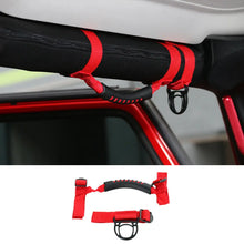 For Jeep Wrangler JL JK TJ Top Grab Handle / Cargo Tie Down Hooks Strap RT-TCZ