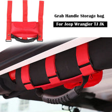 For Jeep Wrangler TJ JK JL Red Roll Bar Grab Grip Handles Sunglasses Storage Bag RT-TCZ