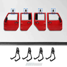 For Jeep Wrangler Universal Door Storage Hanger Removable Wall-Mounted Rack Bracket Hanging RT-TCZ