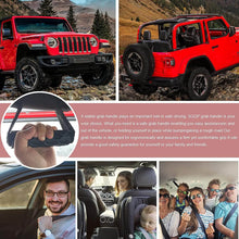 For Jeep Wrangler YJ CJ TJ JK JKU JL JLU & Gladiator JT 4 x Roll Bar Grab Handles Grip Handle RT-TCZ