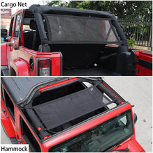For Jeep Wrangler YJ TJ JK JKU JL JLU & Gladiator JT Cargo Net Roof Hammock RT-TCZ