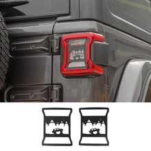 For 2018+ Jeep Wrangler JL JLU Rear Taillights Lamp Guard Cover Trim Black 2Pcs RT-TCZ