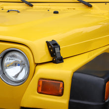 For 1997-2006 Jeep Wrangler TJ Hood Latches Catch Cover American Flag Black RT-TCZ