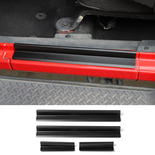For 2007-2017 Jeep Wrangler JK JKU Aluminum Door Sill Plate Threshold Entry Guards Cover Strip RT-TCZ