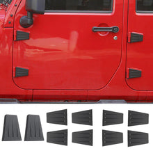 For 2007-2017 Jeep Wrangler JK Hood & Door Hinge Cover Trim Upgrade ABS Black RT-TCZ