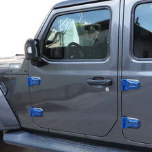 For 2018+ Jeep Wrangler JL JLU  & Gladiator JT 4Door Blue Door & Engine Hood Hinge Trim Cover RT-TCZ