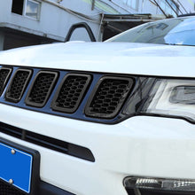 For 2017-2020 Jeep Compass 7pcs Front Grille Insert Mesh Cover Trim Bezels RT-TCZ