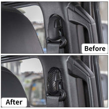 For 2018+ Jeep Wrangler JL JLU 4Pcs Carbon Fiber Seat Belt Buckle Decoration Trim Cover Kit RT-TCZ