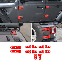 For 2018+ Jeep Wrangler JL 12X Side Door+ Hood+Spare Tire Hinge Cover Trim RT-TCZ