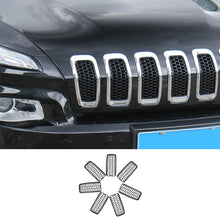 For 2014-2018 Jeep Cherokee Grille Inserts ABS Mesh Honeycomb Grill Cover Trim Kit RT-TCZ
