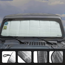 For 2018+ Jeep Wrangler JL JLU & Gladiator JT Front Window Windshield Shade Visor RT-TCZ