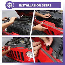 For 2007-2017 Jeep Wrangler JK Front Bumper Grille 3D Insect-proof Net Cover Black RT-TCZ