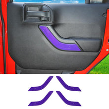 For 2011-2017 Jeep Wrangler JKU 4Doors Interior Door Handle Cover Trim RT-TCZ