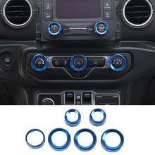 For 2018+ Jeep Wrangler JL/Gladiator JT Air Conditioner Headlight Switch Knob Trim Kit RT-TCZ