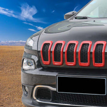 For 2014-2018 Jeep Cherokee Front Grill Inserts Grille Cover Frame Trim RT-TCZ