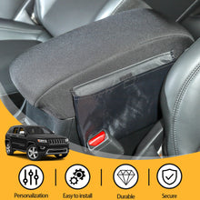 For 2014+ Jeep Cherokee Black Center Console Armrest Box Cover Pad w/ bags RT-TCZ