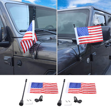 For Jeep Wrangler JK JL & Gladiator JT Engine Hood Corner Side Flag Mount, Flagpole Holder Bracket RT-TCZ