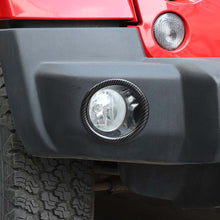 For 2007-2017 Jeep Wrangler JK JKU Front Bumper Fog Light Lamp Cover Trim Frame 2PCS RT-TCZ