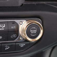 For 2018+ Jeep Wrangler JL JLU Gladiator JT Air Conditioner Headlight Switch Knob Trim Aluminum Alloy 4pcs RT-TCZ