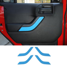 For 2011-2017 Jeep Wrangler JKU 4Doors Interior Door Handle Cover Trim RT-TCZ